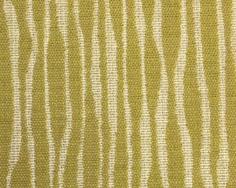 Moderno motivo a righe verde e bianco sporco - TESSUTO IN SALDO - Sconto del 50% - Tessuto per tappezzeria tagliato su misura