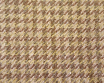 Brown and Carmel - Houndstooth - Upholstery Fabric By The Yard