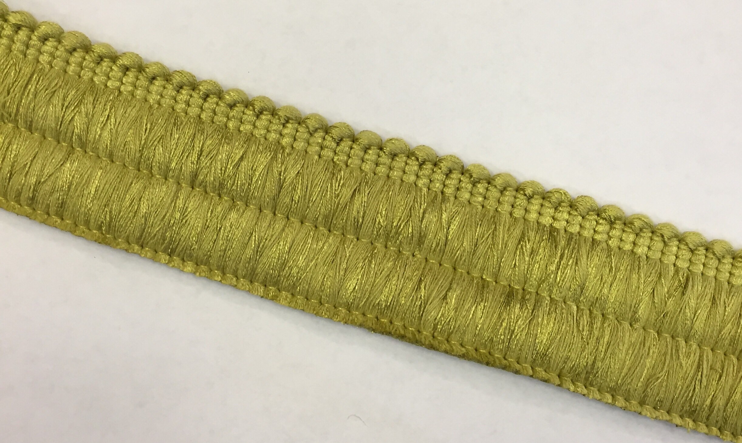 Solid Green Brush Fringe Trim by The Yard Etsy