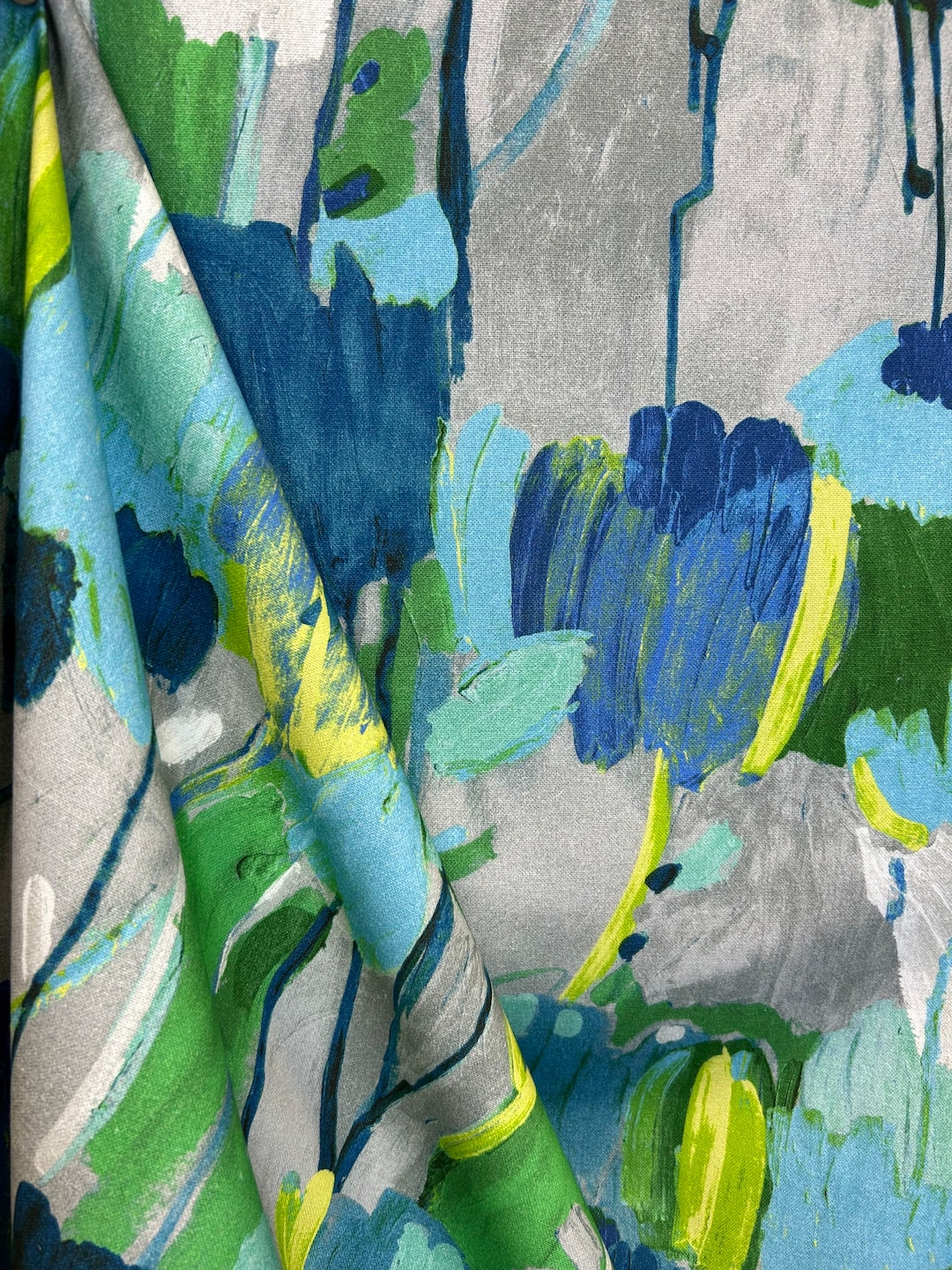 Parkland Blues Upholstery Fabric P/kaufman Blue, Green, and Gray Home