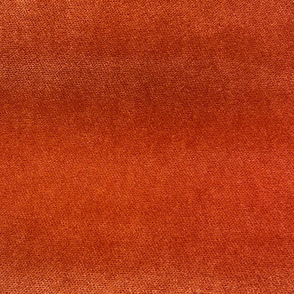 Vesper Zinna - Rust - Velvet - High Nap - Upholstery Fabric - Soft Fabric - Fabric by the Yard