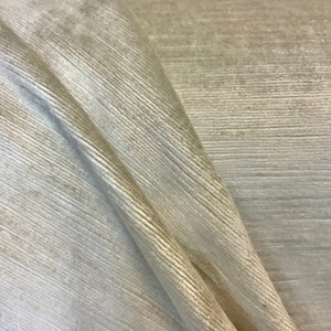 Champagne Velvet - Ridged Velvet - Soft Velvet - Cream Champagne Neutral - Fabric by the Yard