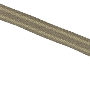 Sand Thread Flat Braid/Trim - Tape - 1 6/8&quot; Braid - Taupe and Cream - Trim by the Yard - Custom Cut Yardage - Pillow Accents - Drapery