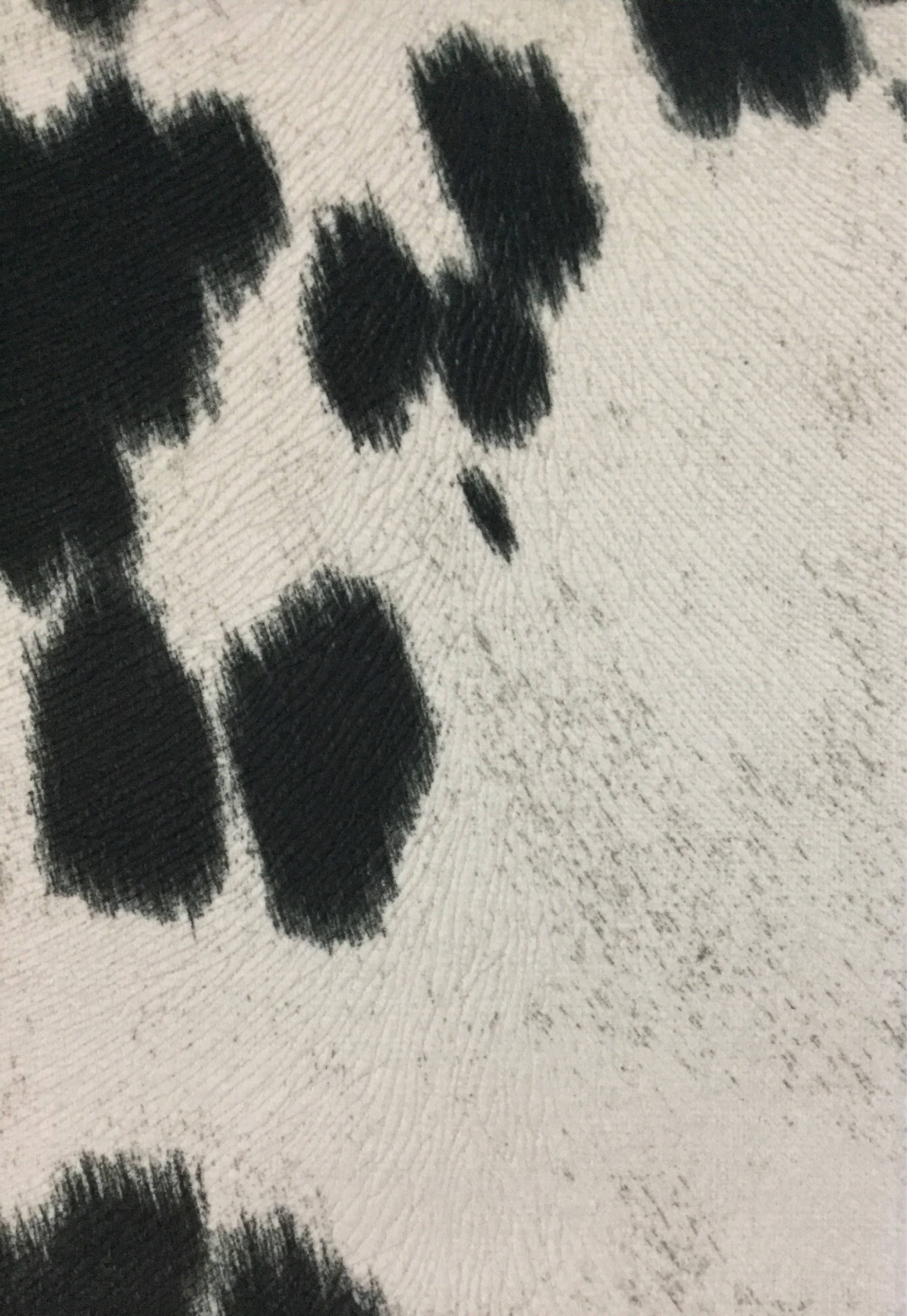 Black and White Cowhide Fabric Upholstery Fabric by The Yard Etsy