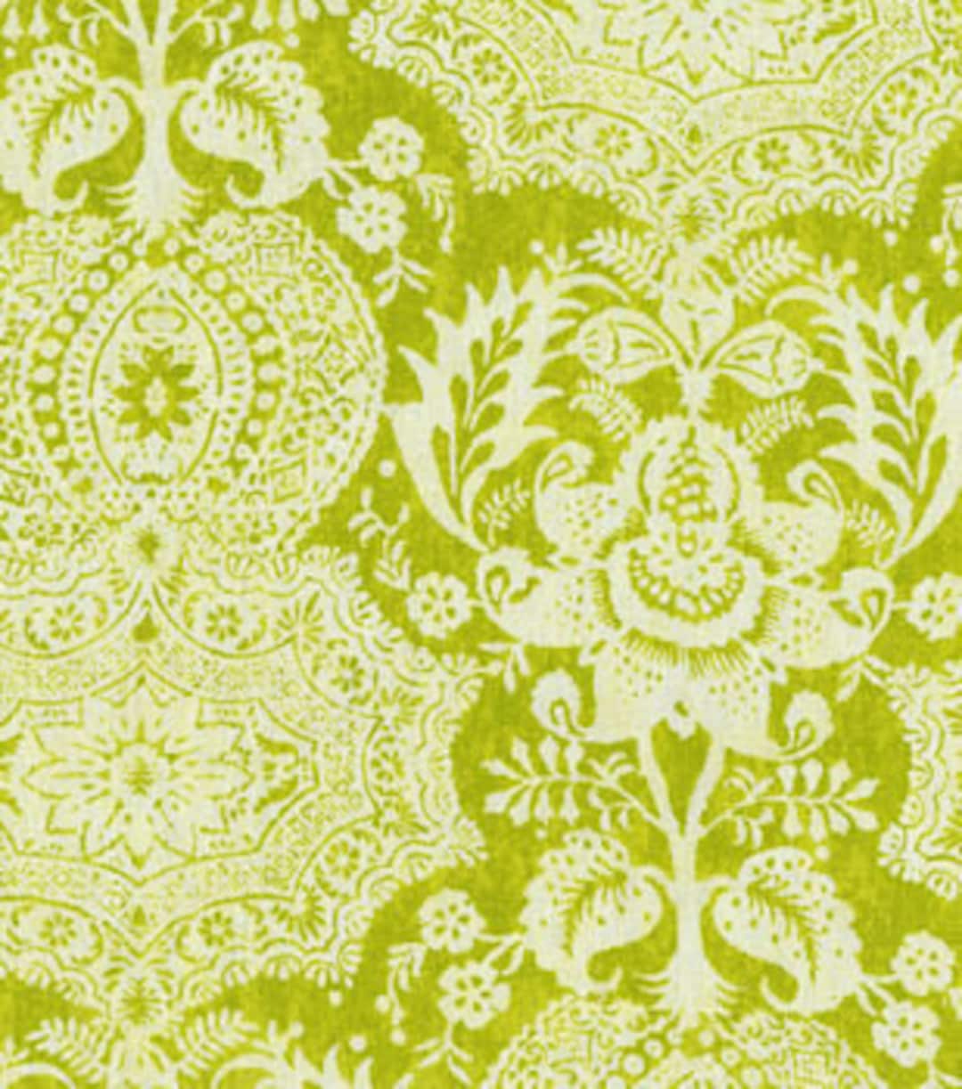 Green Linen Ikat Fabric Ikat Drapery Fabric Modern Ikat - Etsy