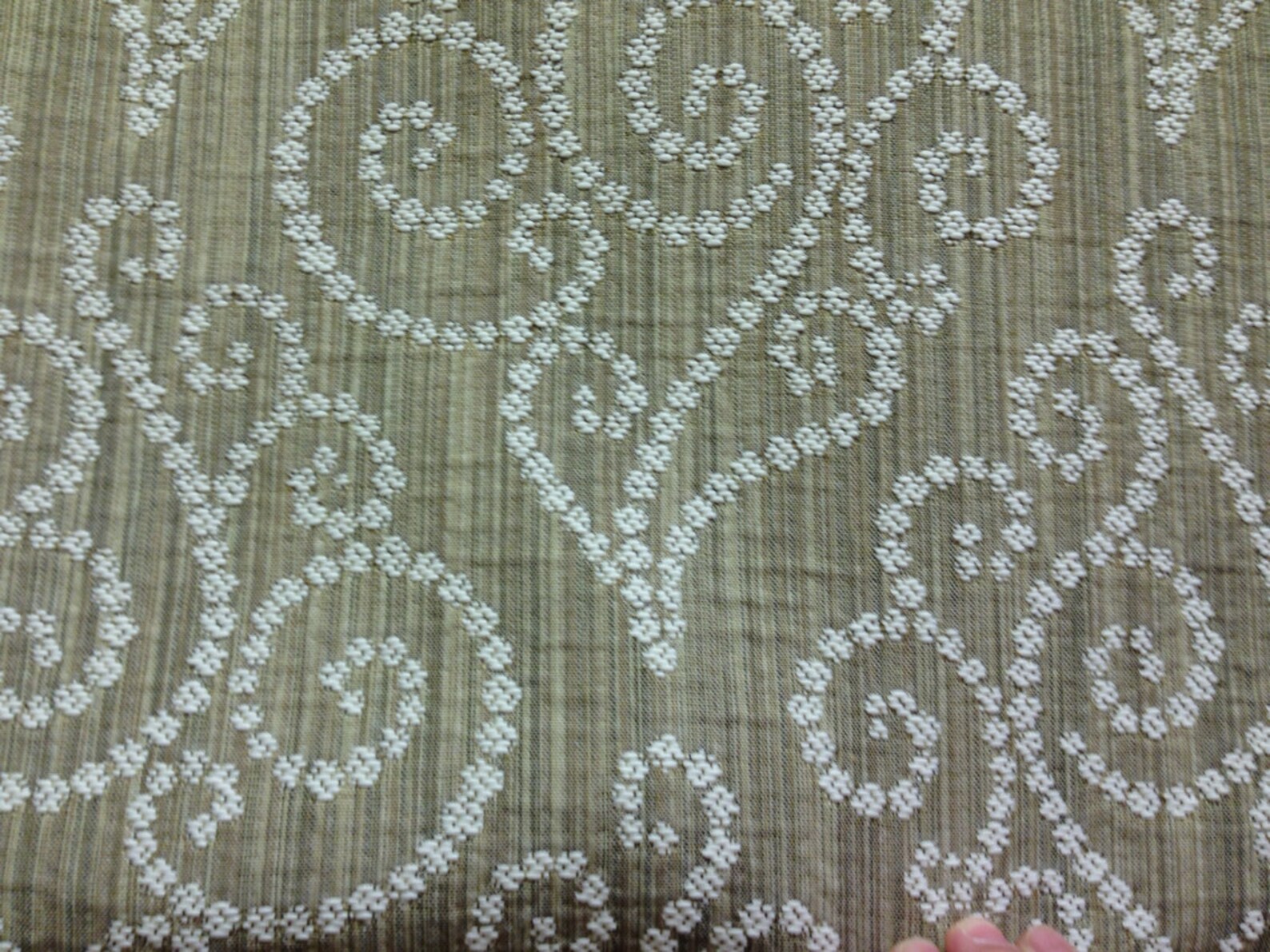 Dot Connection Fabric Grey Floral Upholstery Fabric by Etsy