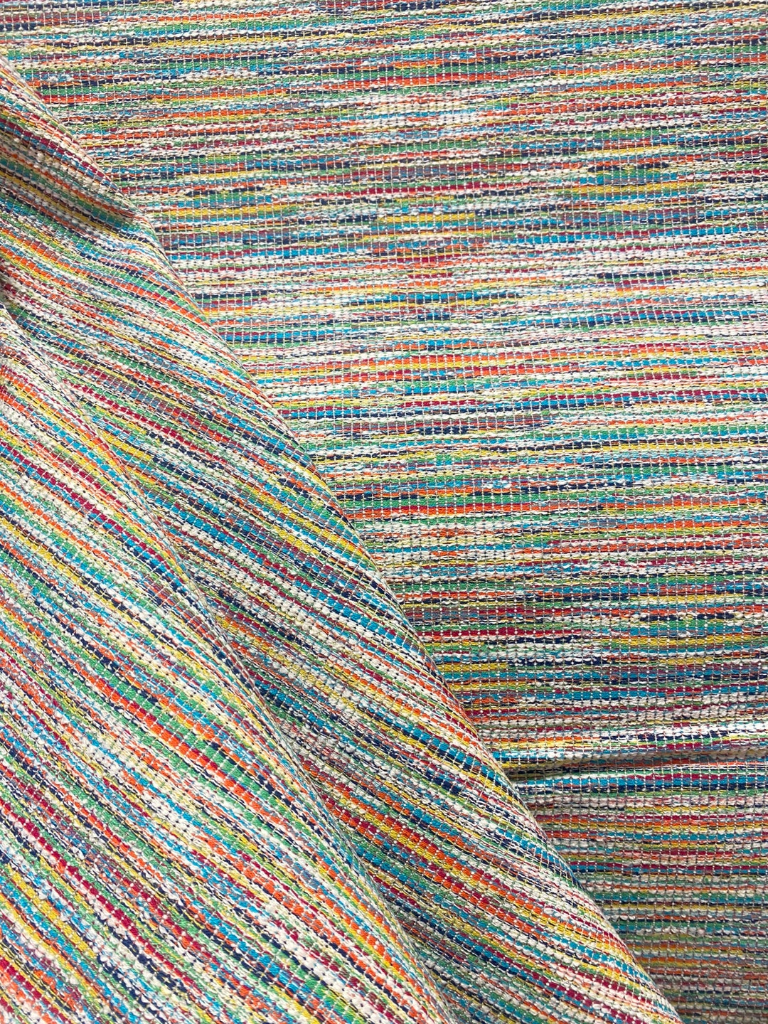 Rags to Riches Multicolored Upholstery Fabric Custom Pillow Cover