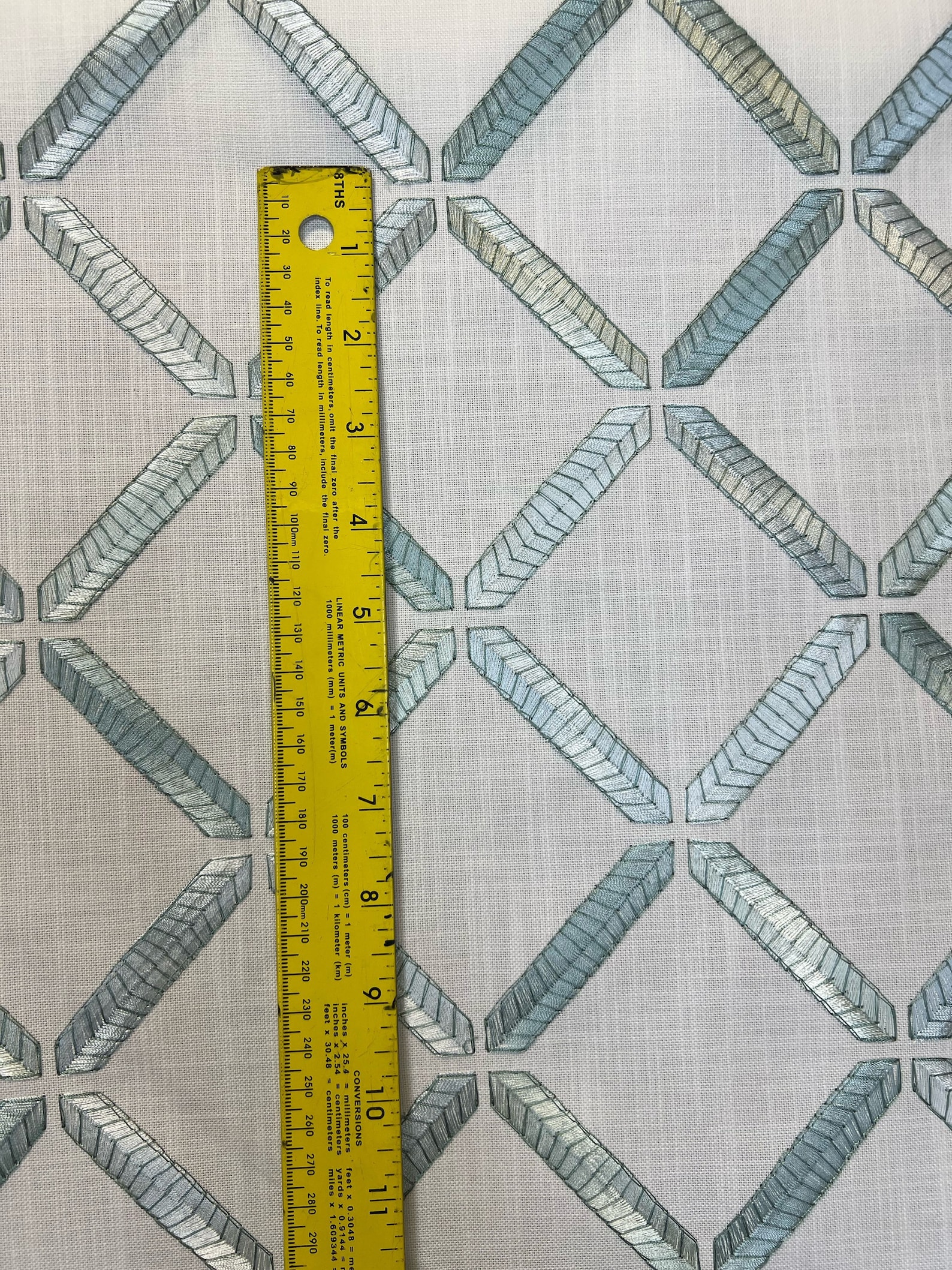 Greenhouse Fabric B9273 Embroidered Geometric Mermaid Etsy