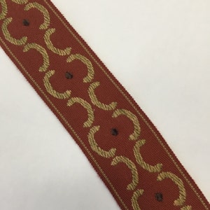 Spice Old World  Woven Flat Braid - Upholstery Trim by the Yard - Custom Cut Yardage - Pillow Embellishments - Cushion Embellishments