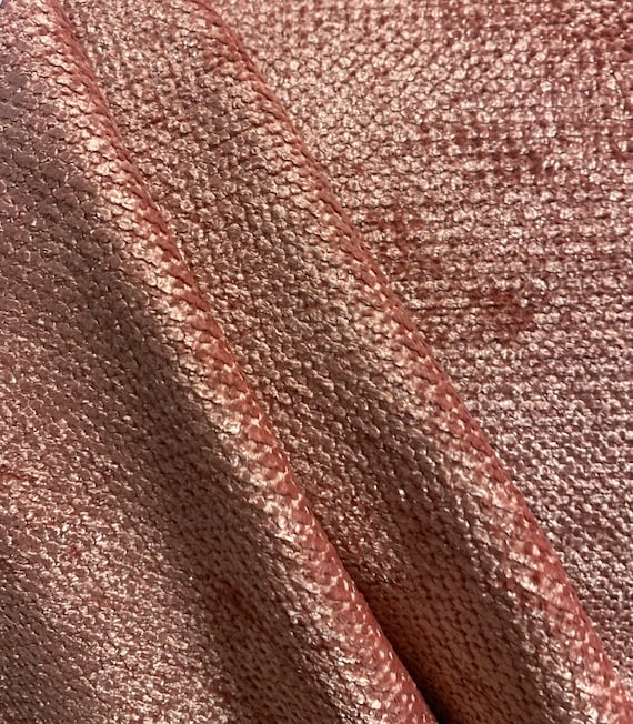 Cozy Nectar - Super Soft Chenille - Upholstery Fabric - Pink Chenille  Fabric - Fabric by the Yard