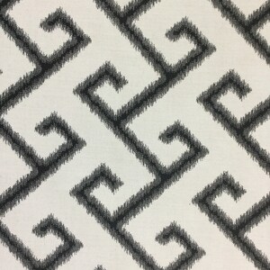 Sunbrella outdoor/indoor El Greco Classic Fabric - Greek Key - 100% Solution Dyed Acrylic - Outdoor Cushion Fabric image 4