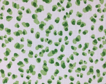 Green Leopard - Mira Green - Cheetah - Contemporary Animal Print Fabric for Furniture -Pillow Covers