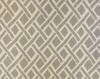 Light Gray Geometric - Upholstery Fabric by the Yard