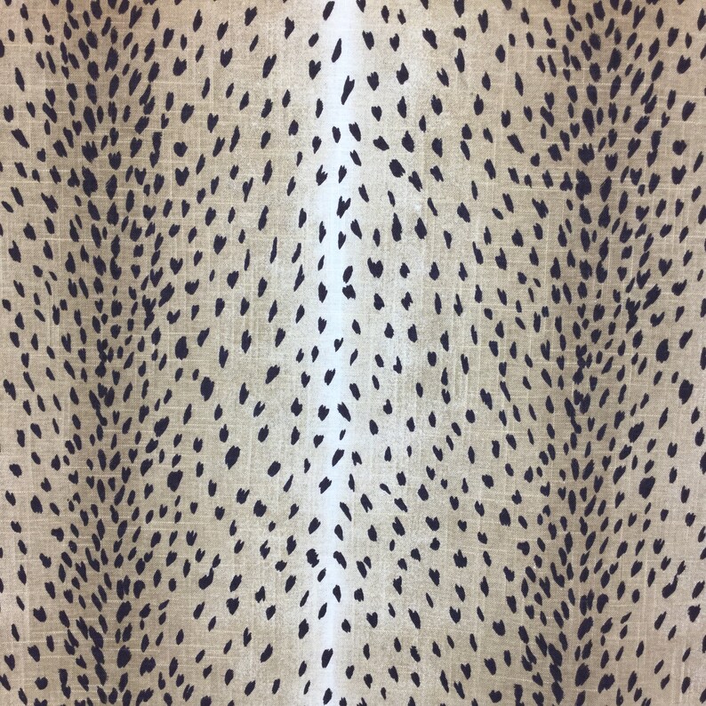 Classic Black Antelope Deer Fabric Beige Black Fawn - Etsy