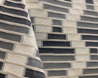 Gray and Cream Mosiac - gray - neutral - geometric - modern - unique - home decor - upholstery fabric - fabric by the yard