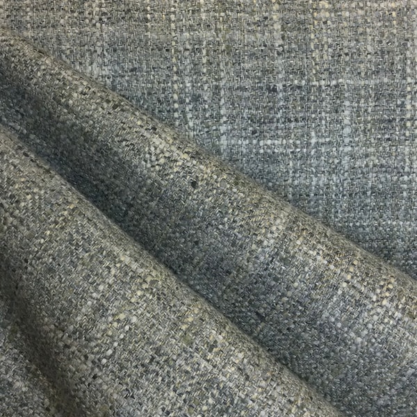 Mezcla gris tejida - Tela de tapicería gris sólido - Tela texturizada - Tela cortada a medida