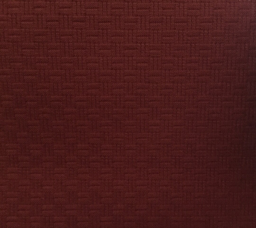 Rusty Red Basket Weave Upholstery Fabric by the Yard Etsy