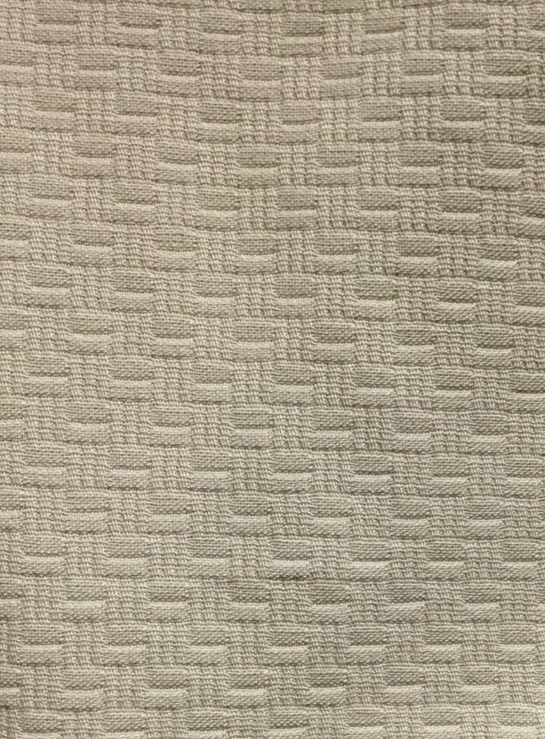 Cream Basket Weave Upholstery Fabric by the Yard Etsy