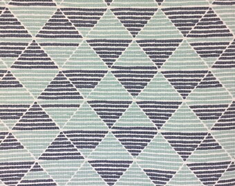 Blue Boho Triad - Upholstery Fabric - Fabric by the Yard