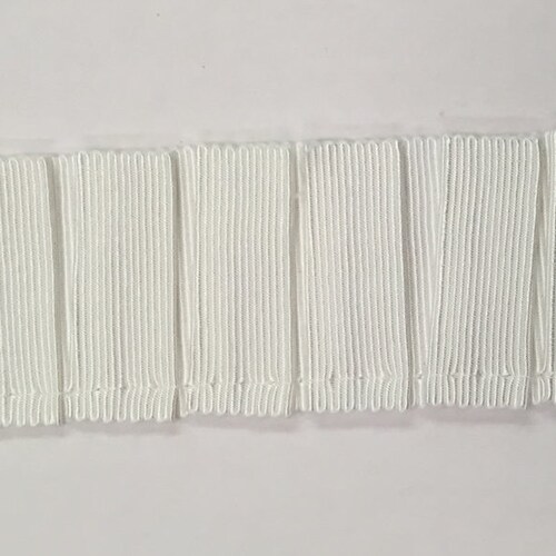 White Grosgrain Pleated Trim Home Decor Braid Trim by the Etsy