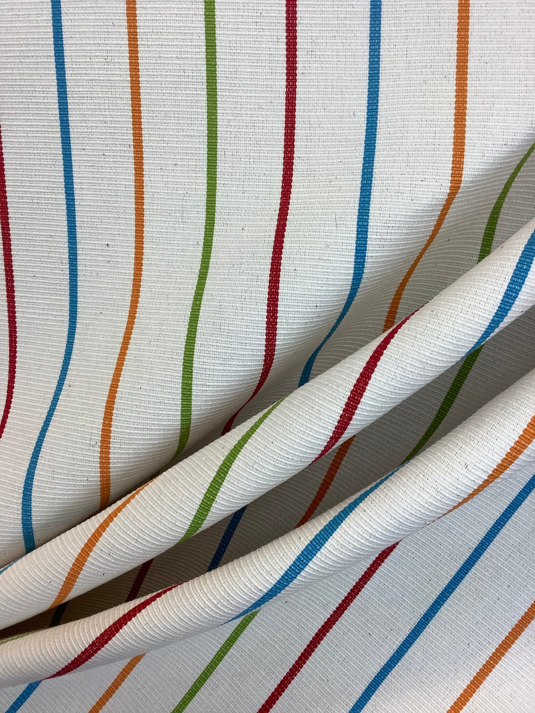 Primary Stripe Upholstery Fabric - Red - Green - Blue - Yellow - Custom ...