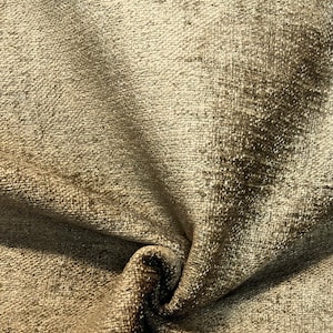 Soft Gold Texture Chenille Upholstery Fabric - Durable Upholstery Fabric - Plus Chenille - Sofa Fabric - Ottoman Cover - Custom Pillow Cover