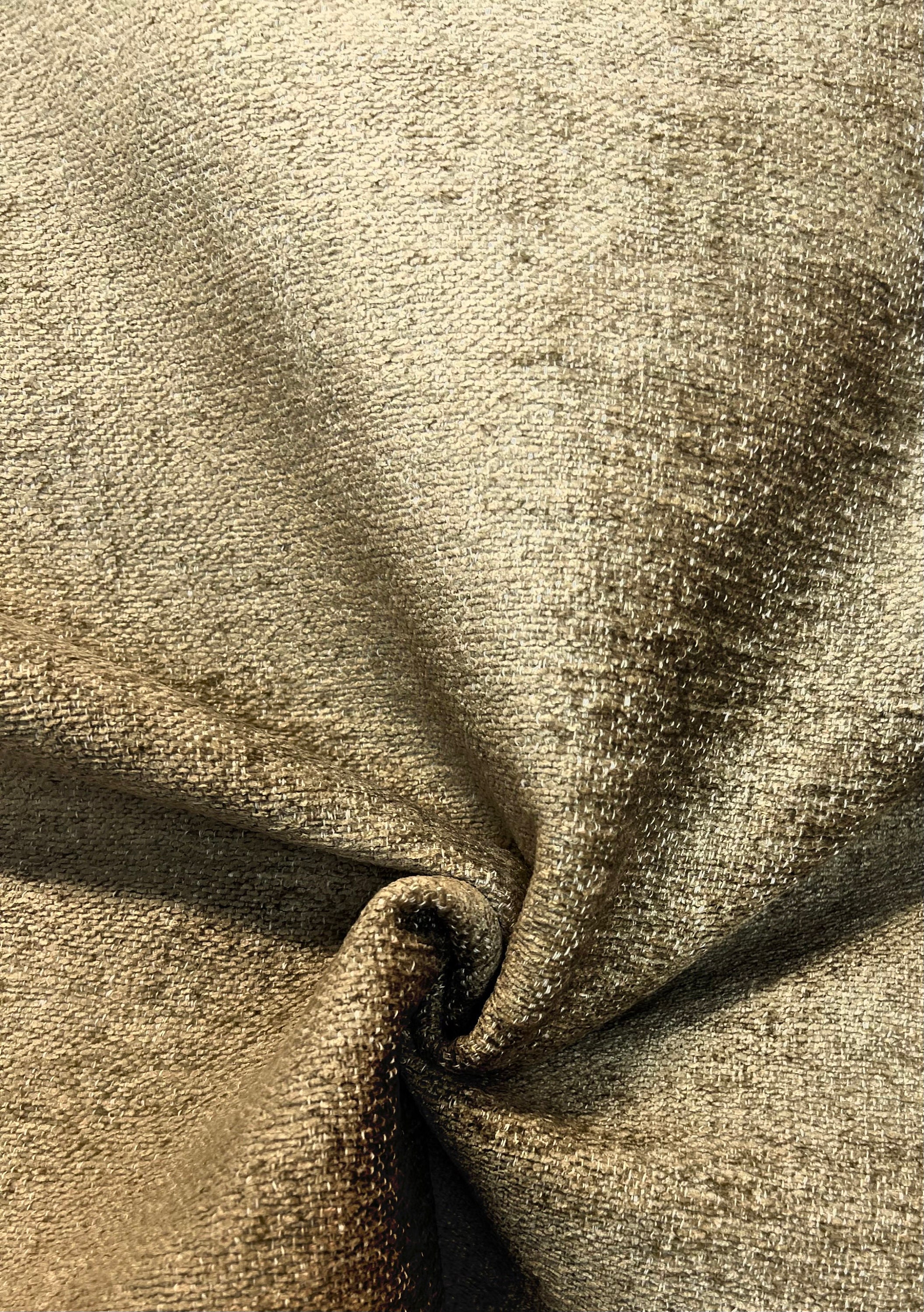 Soft Gold Texture Chenille Upholstery Fabric Durable Upholstery