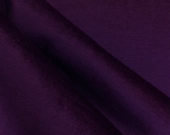 Velluto viola viola - Tessuto morbido - Velluto lucido - Colore unito - Tessuto tagliato su misura