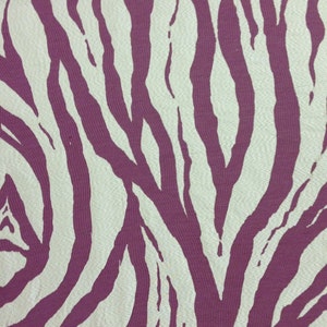 Grape Zebra Fabric - Upholstery Fabric By The Yard - Custom Cut Fabric - Custom Cut Yardage - Animal Print Fabric - Zebra Print - Pillows