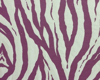 Grape Zebra Fabric - Upholstery Fabric By The Yard - Custom Cut Fabric - Custom Cut Yardage - Animal Print Fabric - Zebra Print - Pillows