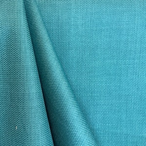 Tess Turquoise - woven - drapery fabric - home decor - solid - upholstery fabric - pillow fabric - fabric by the yard