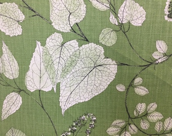 Arboretum Meadow - Plant Inspired Damask - Nature Green Fabric - Leaves - Fabric by the Yard - Custom Cut Yardage - Pillow Covers - Cushions