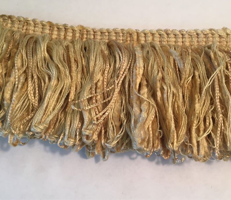 Champagne Neutral Loop Fringe by The Yard Etsy