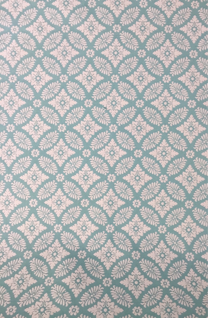 Caribbean Blue Upholstery Fabric By The Yard Diamond Medallion