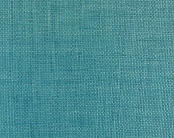 Woven Aqua Solid - Upholstery - Solid Upholstery - Solid Aqua Pillow Covers - Fabric by the Yard