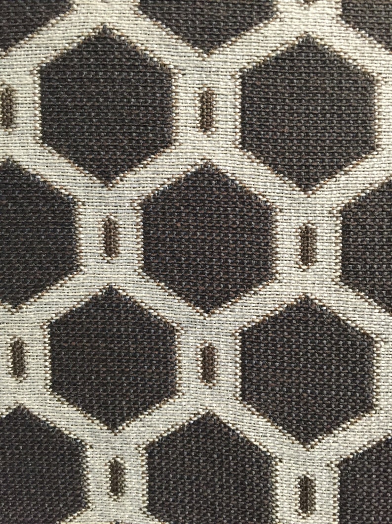 Upholstery Fabric by the Yard Gray Honeycomb Pattern