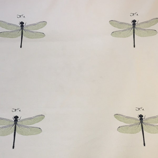Dragonfly Upholstery Fabric Etsy