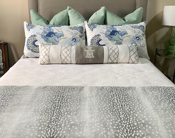 Asian Inspired bedding - Pagoda - Dragon - Home Decor - Queen