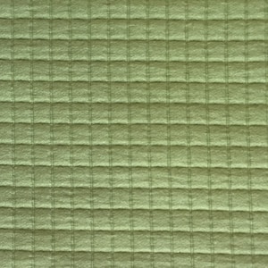Green - Quilted Squares - Upholstery Fabric by the Yard  - Fast Shipping