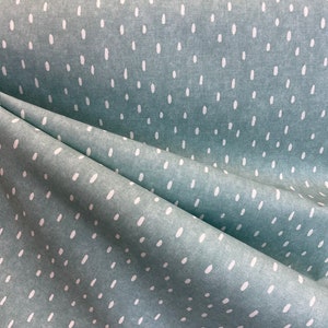 Sprinkling Mist - Dotted Fabric - Teal Mist - Fabric by the Yard