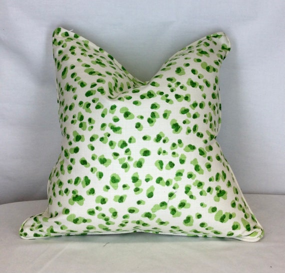 Green Leopard Pillow Cover Etsy
