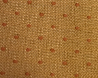 Orange Polka Dots - Upholstery Fabric by the Yard - Custom Cut Yardage - Home Decor - Pillows - Cushions - Bedding - Drapery - Orange Dots