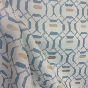 Resort Way Tide- blue - light blue - geometric - calm - contemperary - home decor - drapery fabric - fabric by the yard