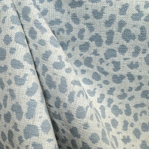 Skins Oxford Crypton - easy clean - spot - light blue - animal print - upholstery fabric -performance - fabric by the yard