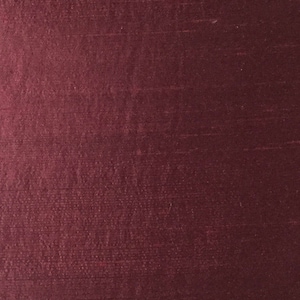 Solid Silk Burgundy  - Fabric By The Yard  - Fast Shipping