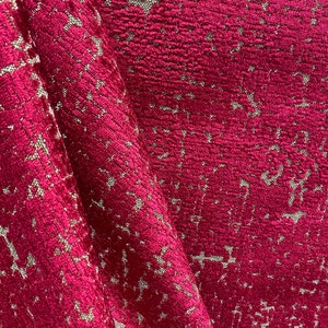 Fuchsia Fury Cut Velvet - Fabric by the Yard - Custom Cut Fabric - Custom Cut Yardage - Velvet Fabric - Pillows - Cushions - Home Decor