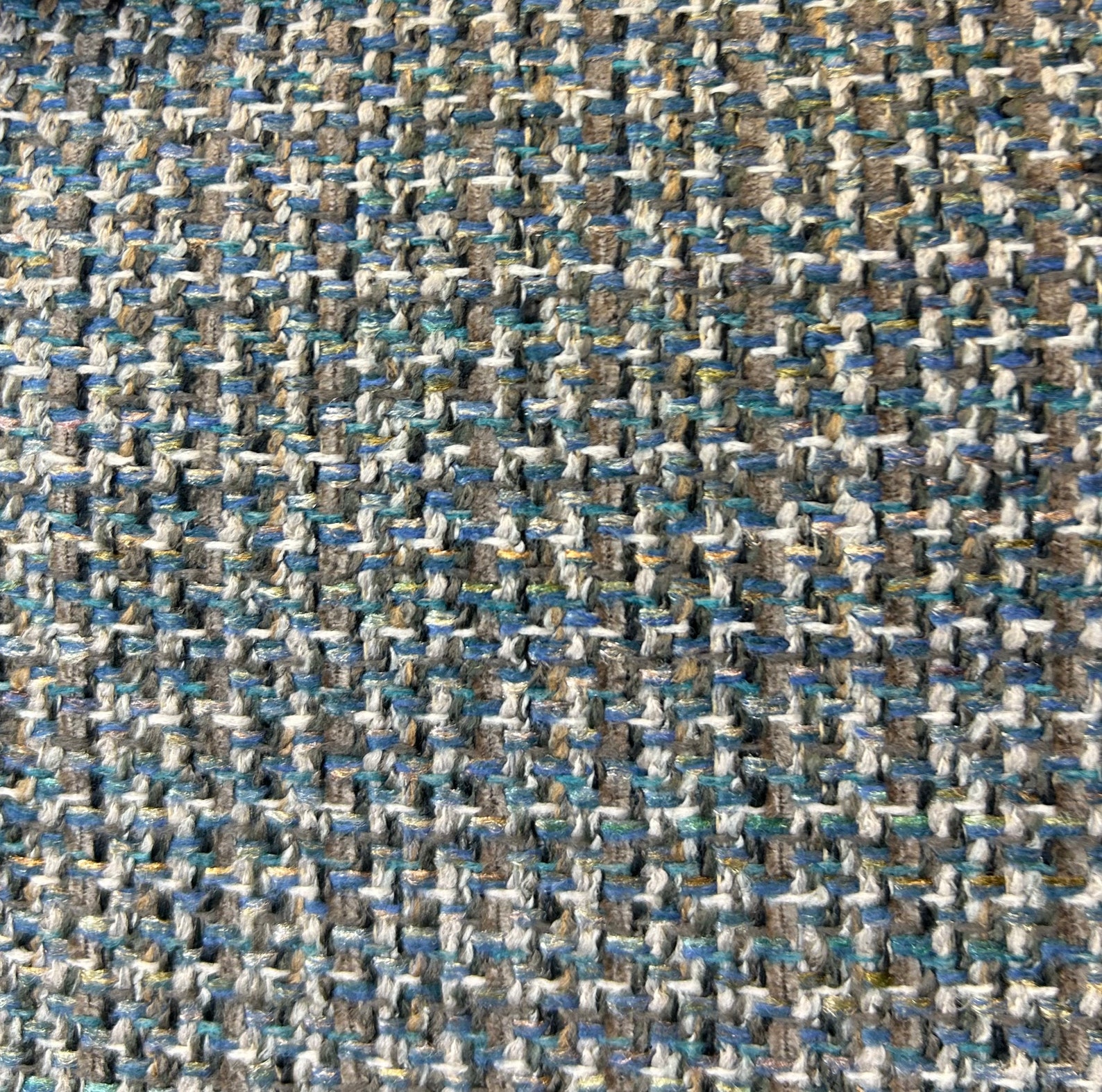 Reagan Woven Turquoise, Gray, and Blue Upholstery Fabric - Upholstery ...