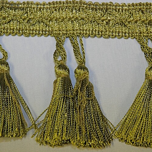 Sage Green Trim Beaded Ball Fringe by the Yard Etsy