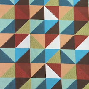 Modern Geometric Cubes - Upholstery Fabric by the Yard
