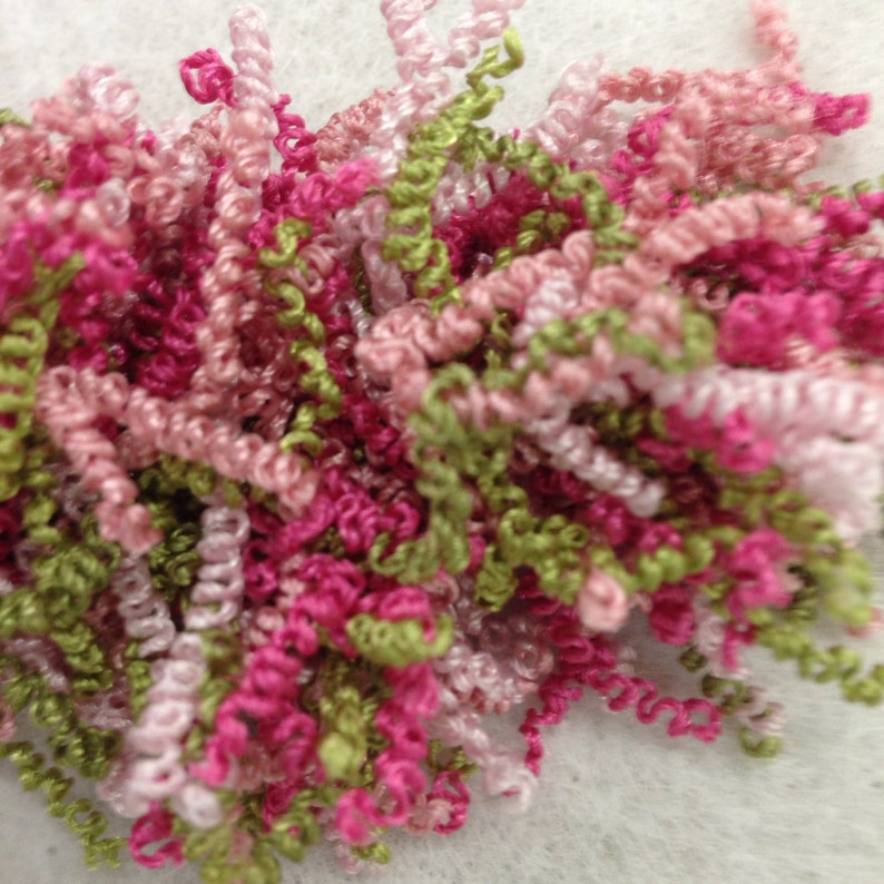 Watermelon Curly Cue Fringe Home Decor Trim Designer Trim Etsy